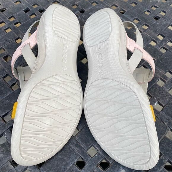 ECCO Cream, Yellow & Pink Flash Toe-Post Sandal. Size 8-8.5 (39) New With Tags! - Picture 13 of 13